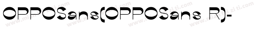 OPPOSans(OPPOSans R)字体转换